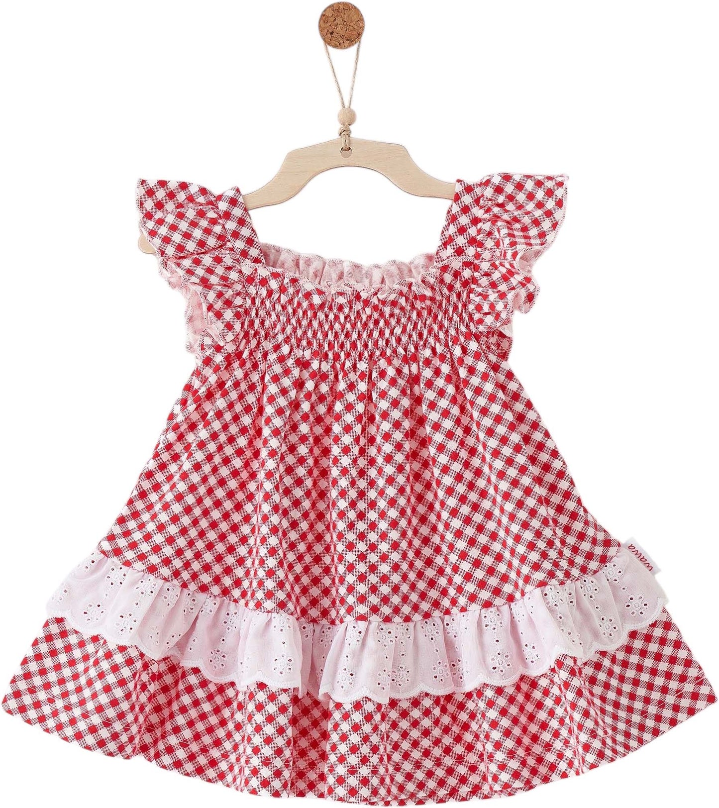 Smocked Gingham Dress
