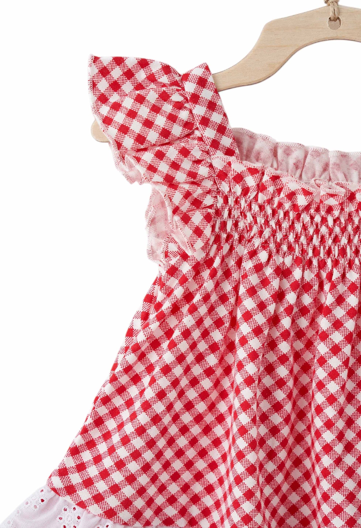 Smocked Gingham Dress
